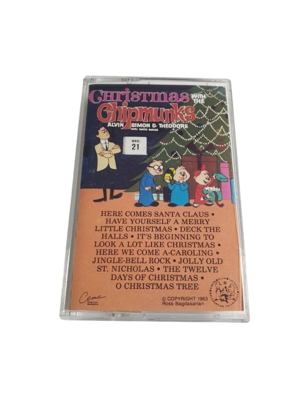 Christmas With The Chipmunks Cassette Tape Alvin Simon Theodore EMI America